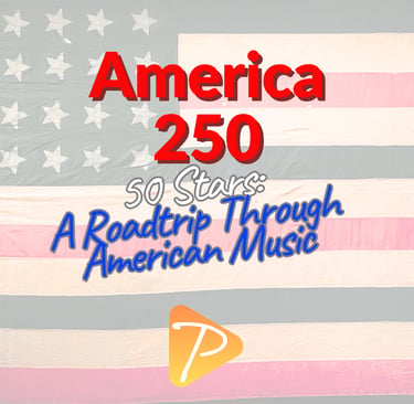 Old American Flag with the title of the playlist