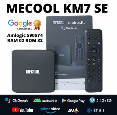 tv box mecool km7 se certificada google e netfli