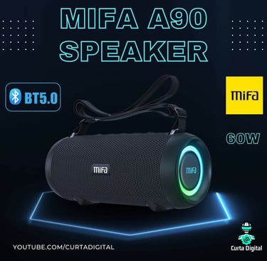 mifa a90 Speaker 6o wats Caixa de som bluetooth potente