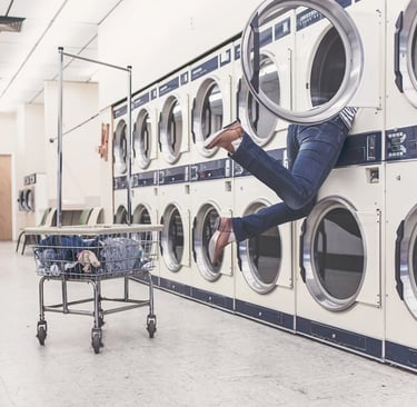 Public coin laundry in Pantelleria managed by Dimore Pantesche, open to all