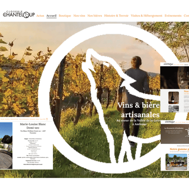Création d'un site internet avec boutique pour le secteur viticole AMBOISE Closerie de chanteloup