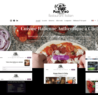 Création d'un site Internet pour le secteur de la restauration Paris Amboise Tours