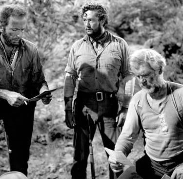 From the film "The Treasure of the Sierra Madre" starring Humphrey Bogart, Walter Huston & Tim Holt.