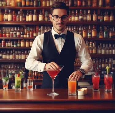 A luxurious hotel lobby with elegant decor, featuring comfortable seating arrangements adorned with colorful pillows. There is a large indoor tree, and vibrant floral arrangements add a touch of color. The space is well-lit, with high ceilings and sophisticated lighting fixtures. Columns and a reception area can be seen in the background.