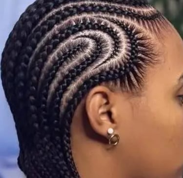 cornrows ponytail