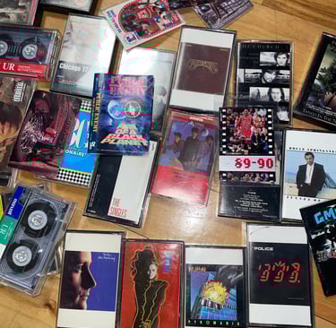 Vintage music tapes