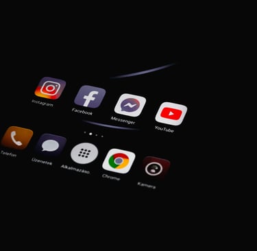 a black and white photo of a brandsleeks'phone screen