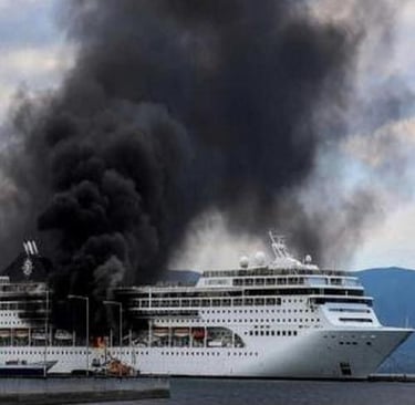 Fire Emergency On A Cruise Ship