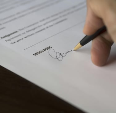 tanda tangan surat pengiriman barang