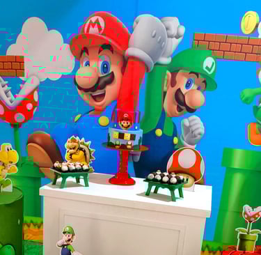 decoracao festa mario bros