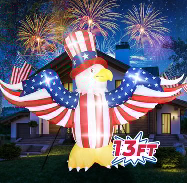 13 foot inflatable patriotic eagle