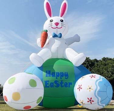 giant inflatable Easter Bunny