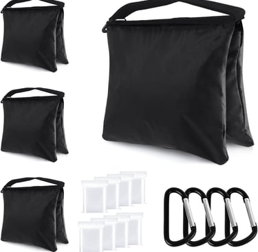 ABCCANOPY Photography Sandbag for Video Stand, Heavy Duty Weight Bags for Light Tripod, Camping Chai