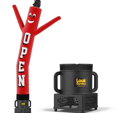 Air Dancers Inflatable Tube Man Set - 7ft Tall Wacky Waving Inflatable Dancing Tube Guy with Weather