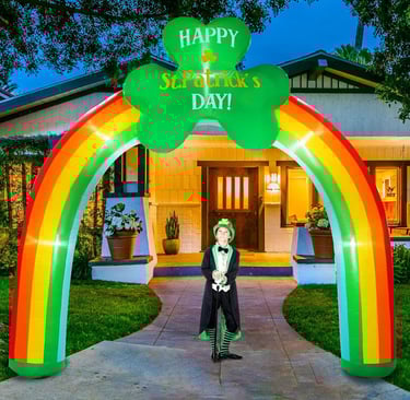 Inflatable St Patrick's arch