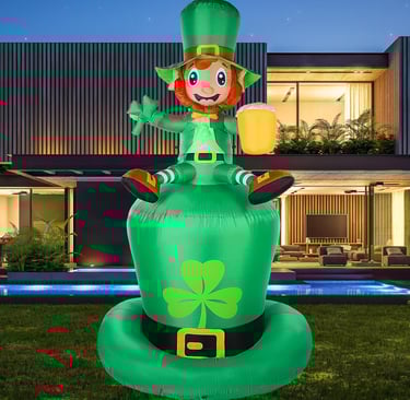 Inflatable leprechaun