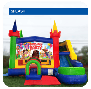 Inflatable slide for birthday parties