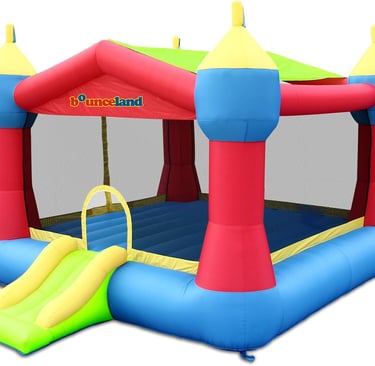 Bounceland Inflatable Party Castle Bounce House Bouncer, 16 ft L x 13 ft W x 10.3 ft H, Basketball H