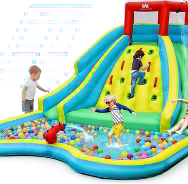 BOUNTECH Inflatable Water Slide Park, 15x12FT