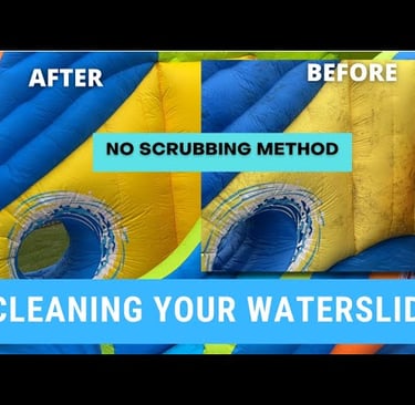 Cleaning your inflatable slide