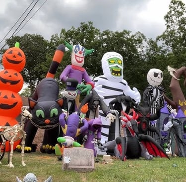 crowded inflatables