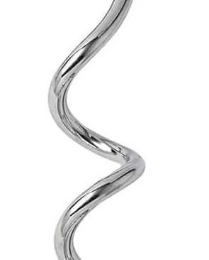 Dog Tie-Out Stake, Durable Silver Spiral Anchorstake, Secure Outdoor Tethering for All Cable Leash C