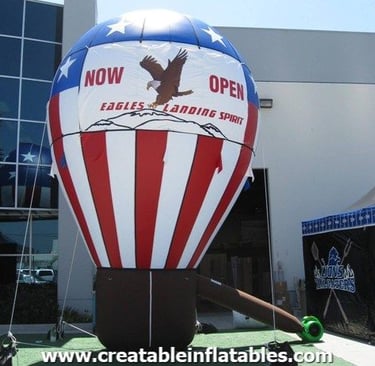 now open inflatable display