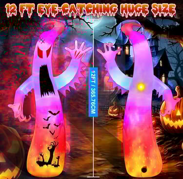 scary 12 foot Halloween inflatable