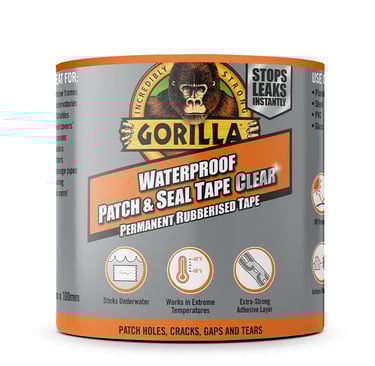 Gorilla Waterproof Patch & Seal Tape Clear