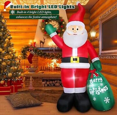 inflatable indoor Santa