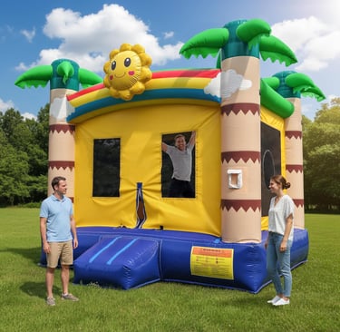Inflatable Commercial Grade Bounce House: 13FT(L) Large Bouncy Castle for Adults and Teenagers - 750
