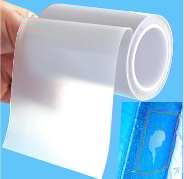 Repair tape roll for inflatable decorations