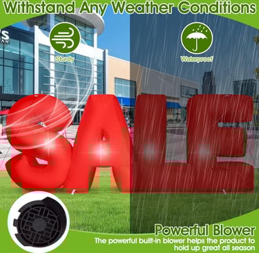 inflatable sale sign