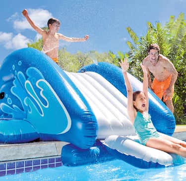Intex 58849 - Inflatable Water Slide, 48.6 x 27.7 x 57.0 inches, Blue
