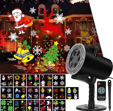 outdoor holiday projector