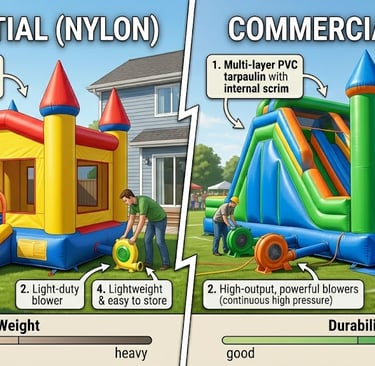 nylon vs pvc for bounce houses