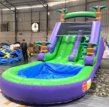 Commercial Water Slide for Adults Kids, 100% PVC Inflatable Adult Water Slide with 950W Blower