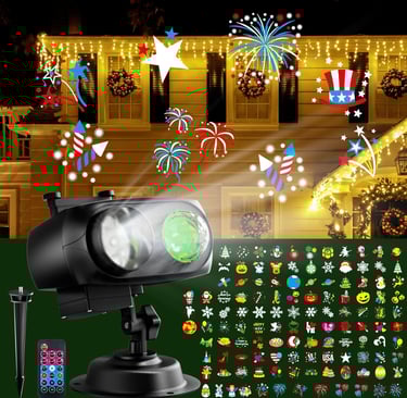 outdoor rated multi holiday projector