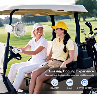 Outdoor portable oscillating fan