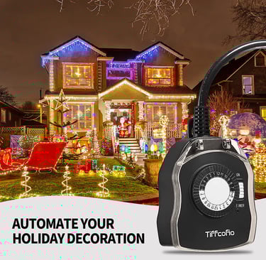 Outdoor rated smart tech timer plug