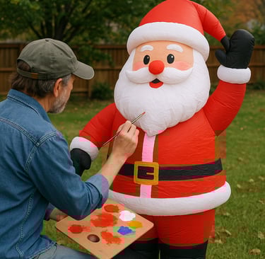 painting your inflatable to personalize it