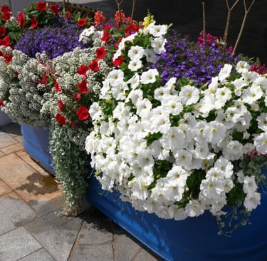 patriotic flower arrangement
