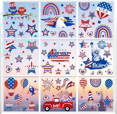 patriotic window cling