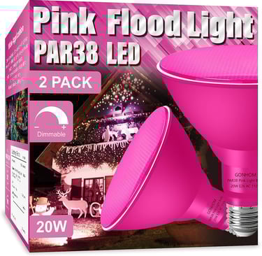 pink flood light bulbs