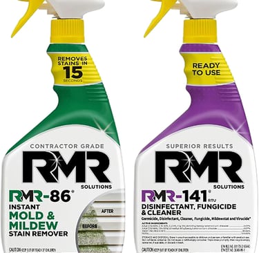 RMR Brands DIY Mold & Stain Remover Bundle, Complete Mold Killer & Mildew Prevention Kit, Disinfecta