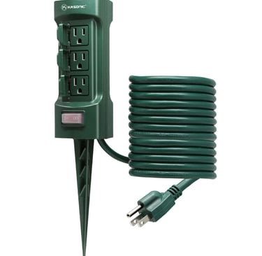outdoor rated power stake