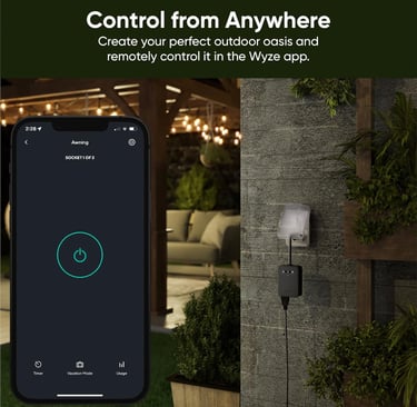 outdoor rated smart plug android compatible
