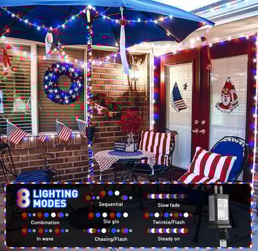 patriotic string lights