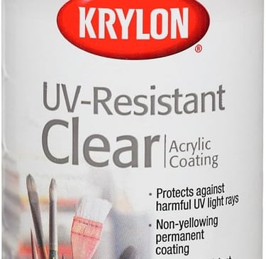 clear spray on UV coating