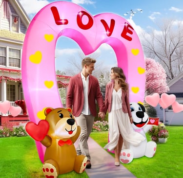 inflatable LOVE arch decoration